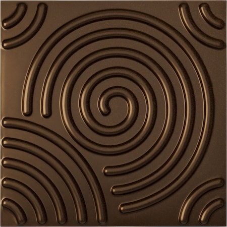 Ekena Millwork 19 5/8in. W x 19 5/8in. H Spiral EnduraWall Decorative 3D Wall Panel Covers 2.67 Sq. Ft. WP20X20SPCAB